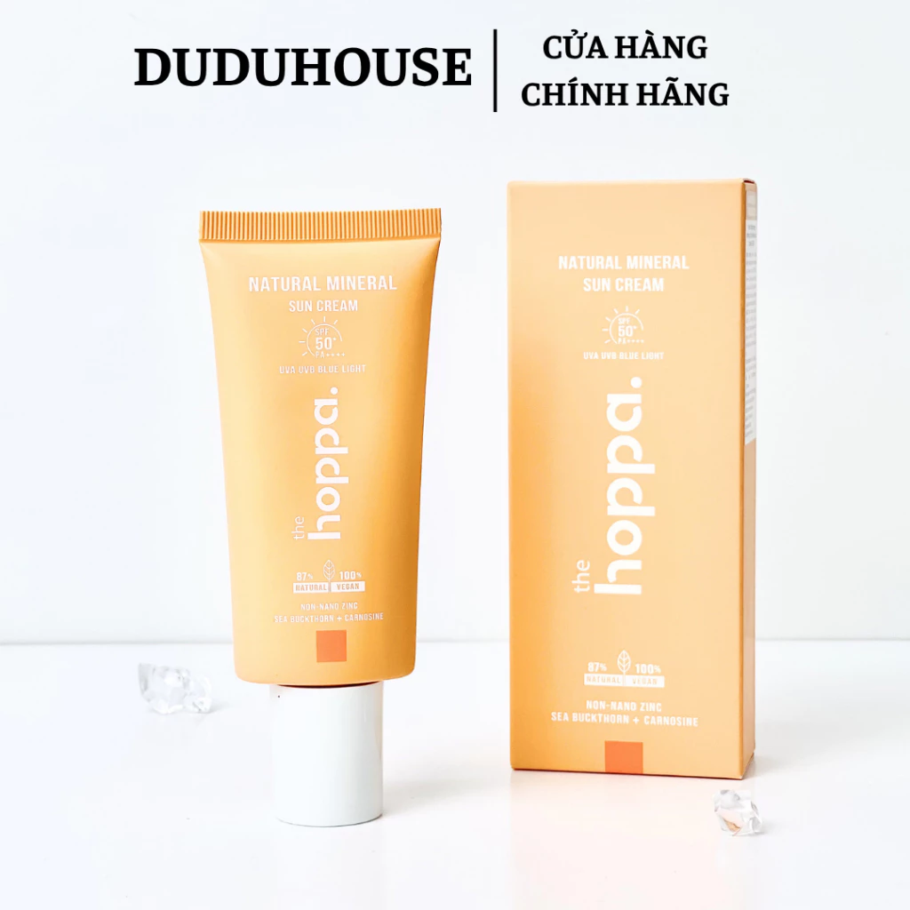 Kem Chống Nắng Hoppa Natural Mineral Sun Cream SPF50+ PA++++ Fullsize 50ml