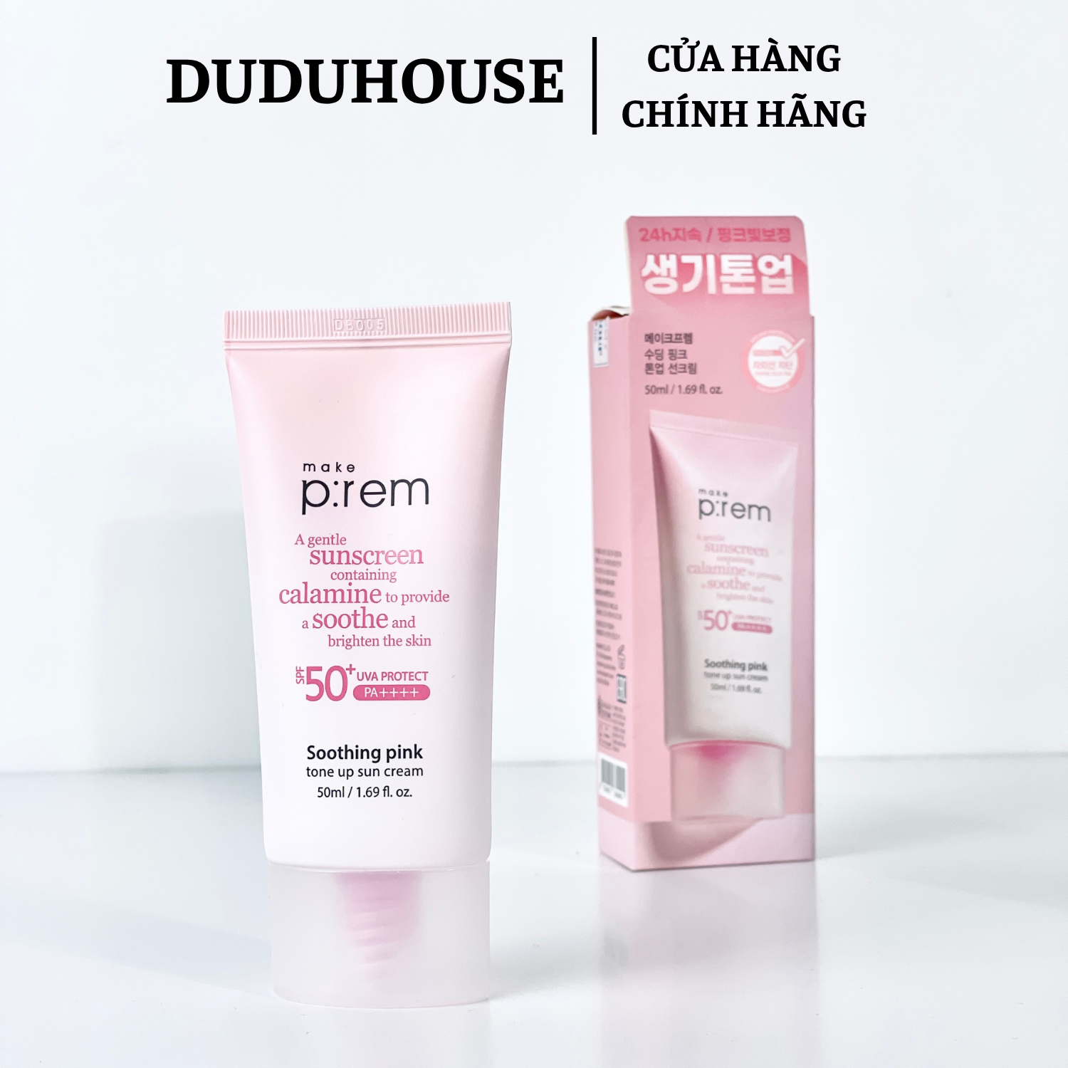 Kem Chống Nắng Make P:rem Hồng Mới Fullsize 40ml