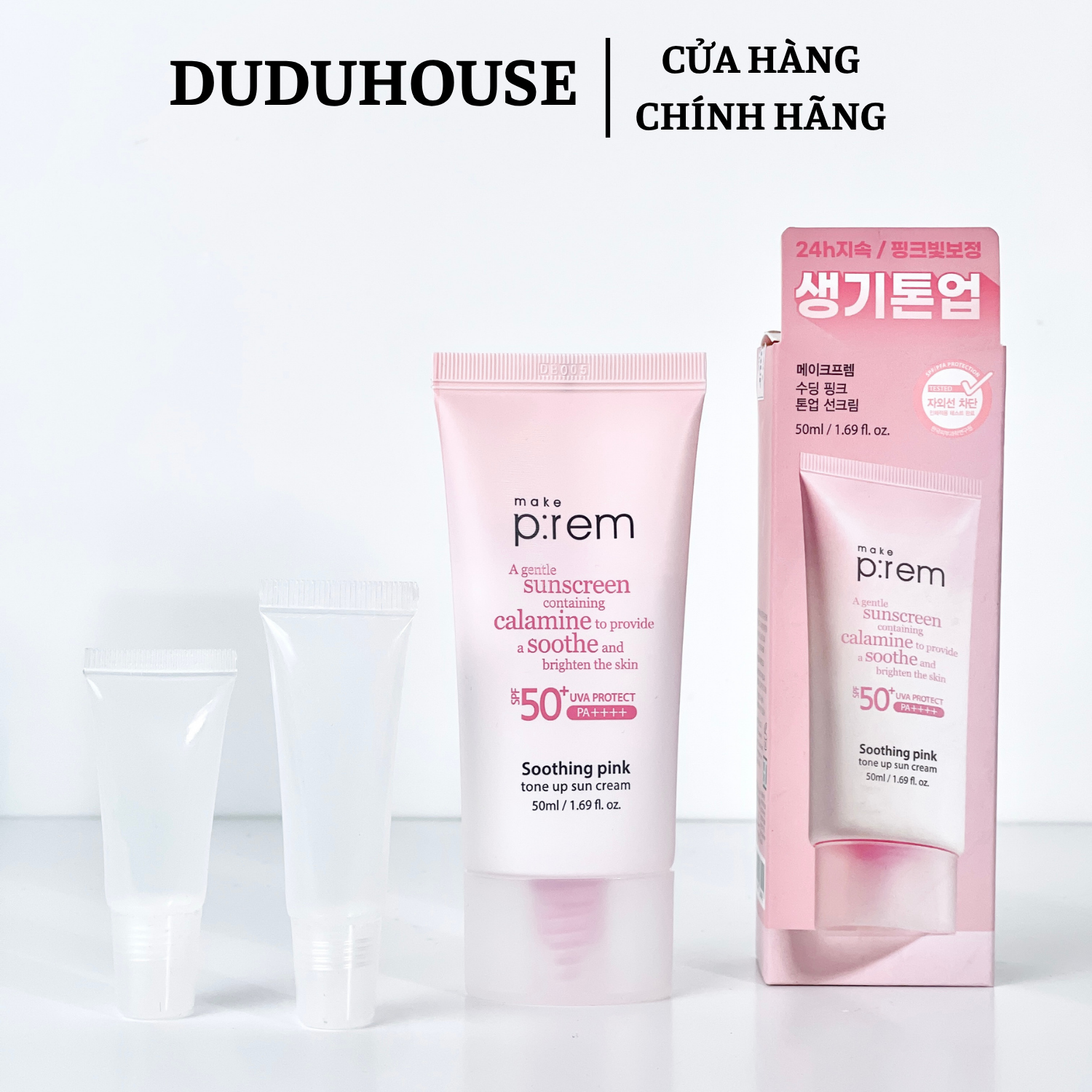 Kem Chống Nắng Make P:rem Hồng Mới Mẫu Thử 10ml