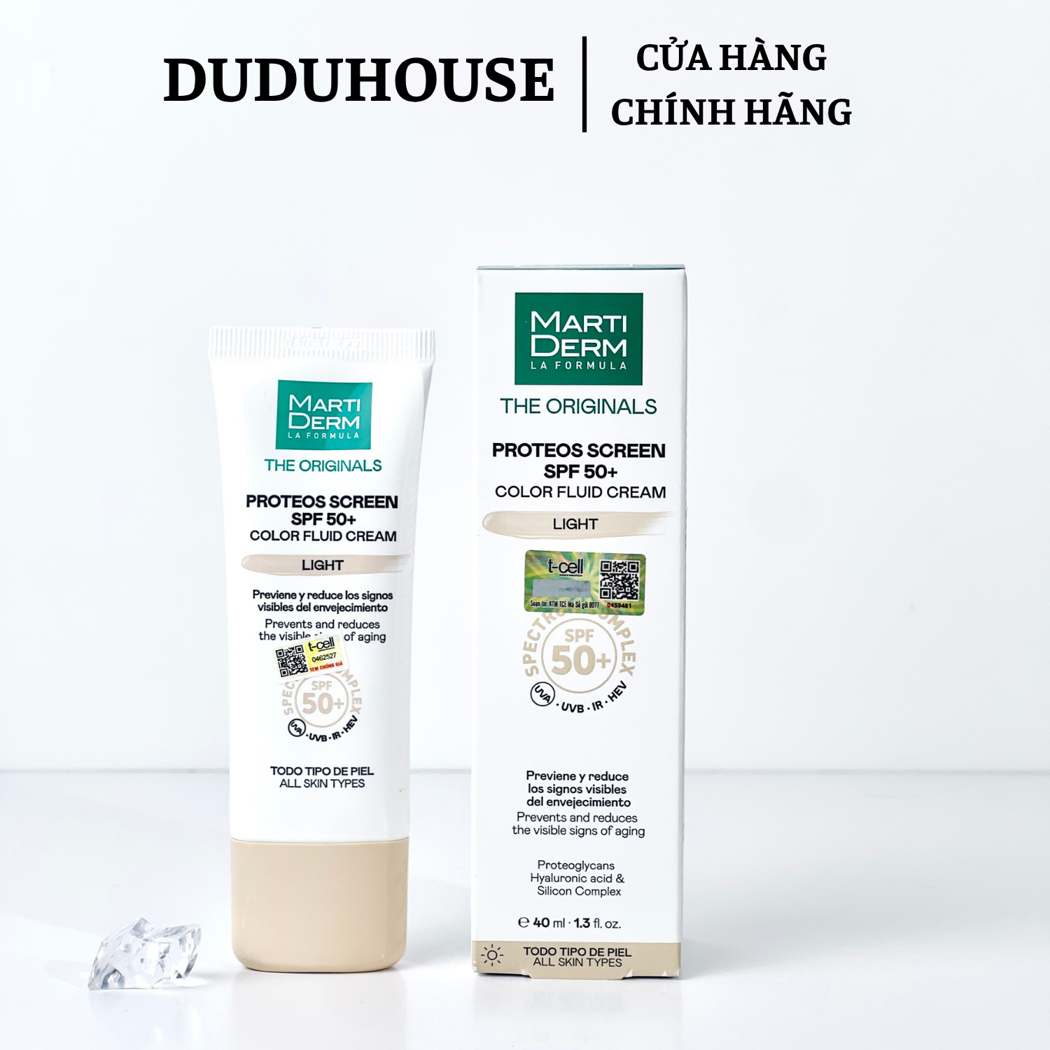 Kem Chống Nắng Martiderm Light Da Dầu Fullsize 40ml