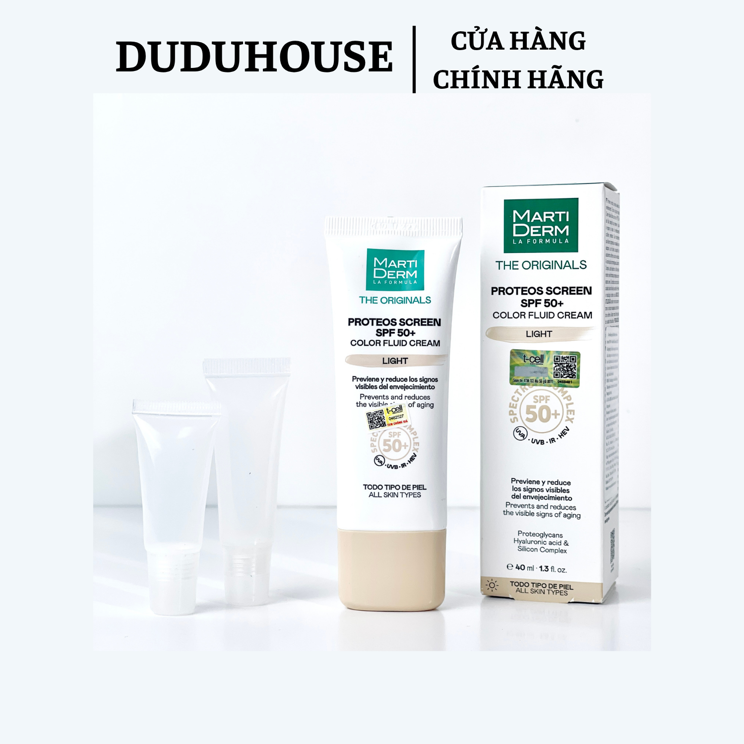 Kem Chống Nắng Martiderm Light Da Dầu Mẫu Thử 10ml
