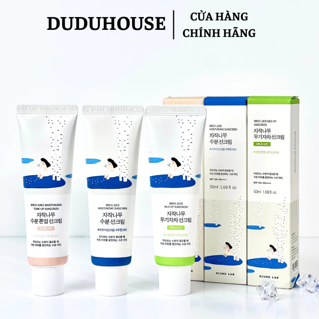Kem Chống Nắng RoundLab Xanh Lá Mẫu Thử 10ml