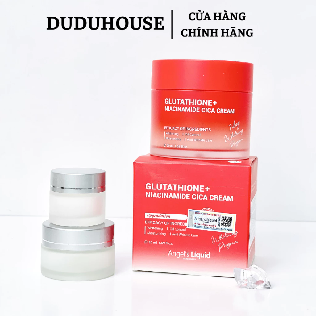 Kem Dưỡng Angel's Liquid Glutathione Plus Niacinamide Cica Mẫu Thử 10ml