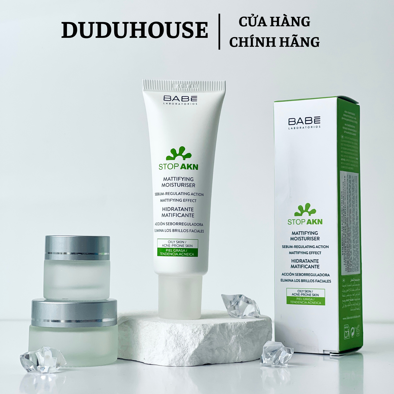 Kem Dưỡng Babe Mattifying Cấp Ẩm Kiềm Dầu Mẫu Thử 10g