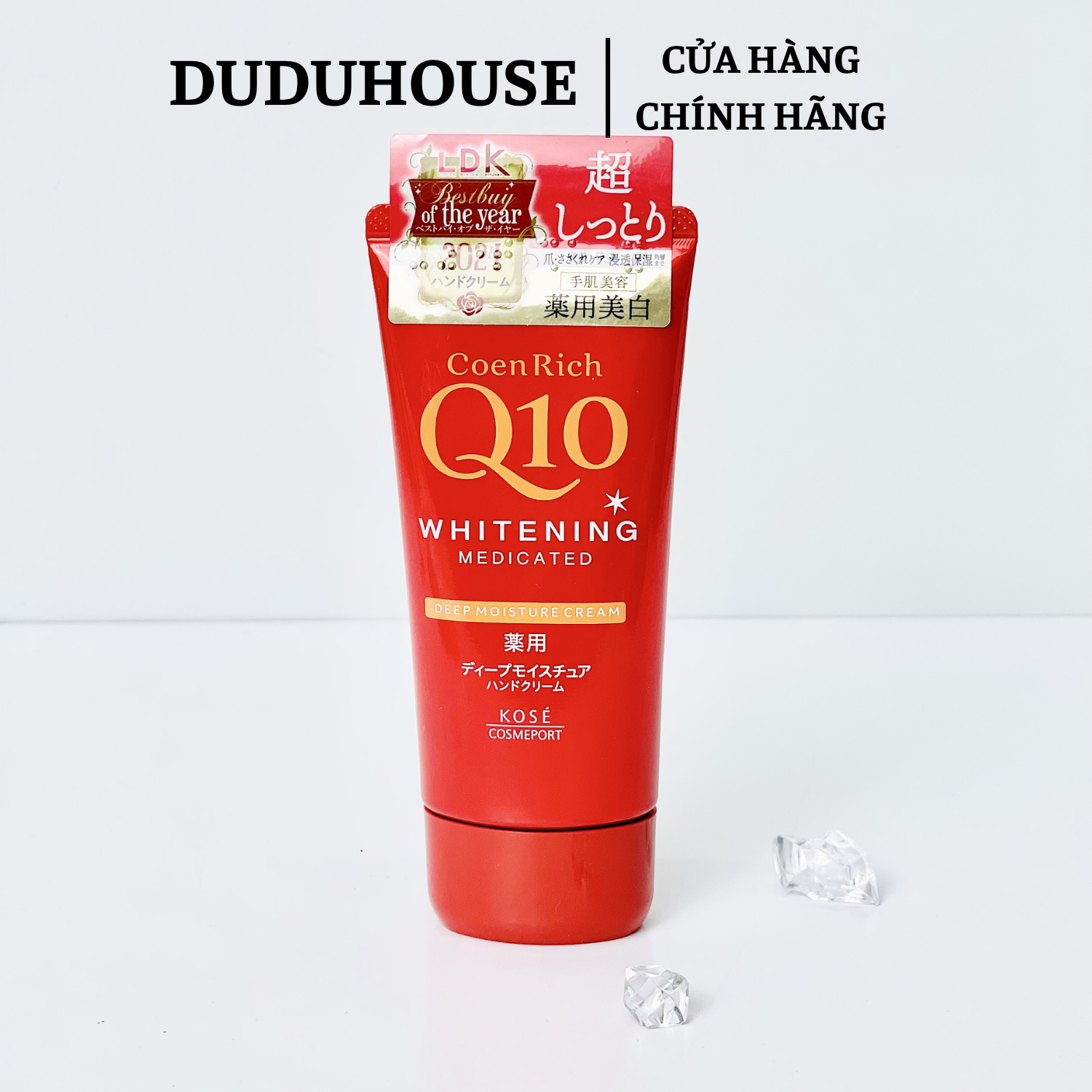 Kem Dưỡng Da Tay Kose Coen Rich Q10 Màu Đỏ Fullsize 80g