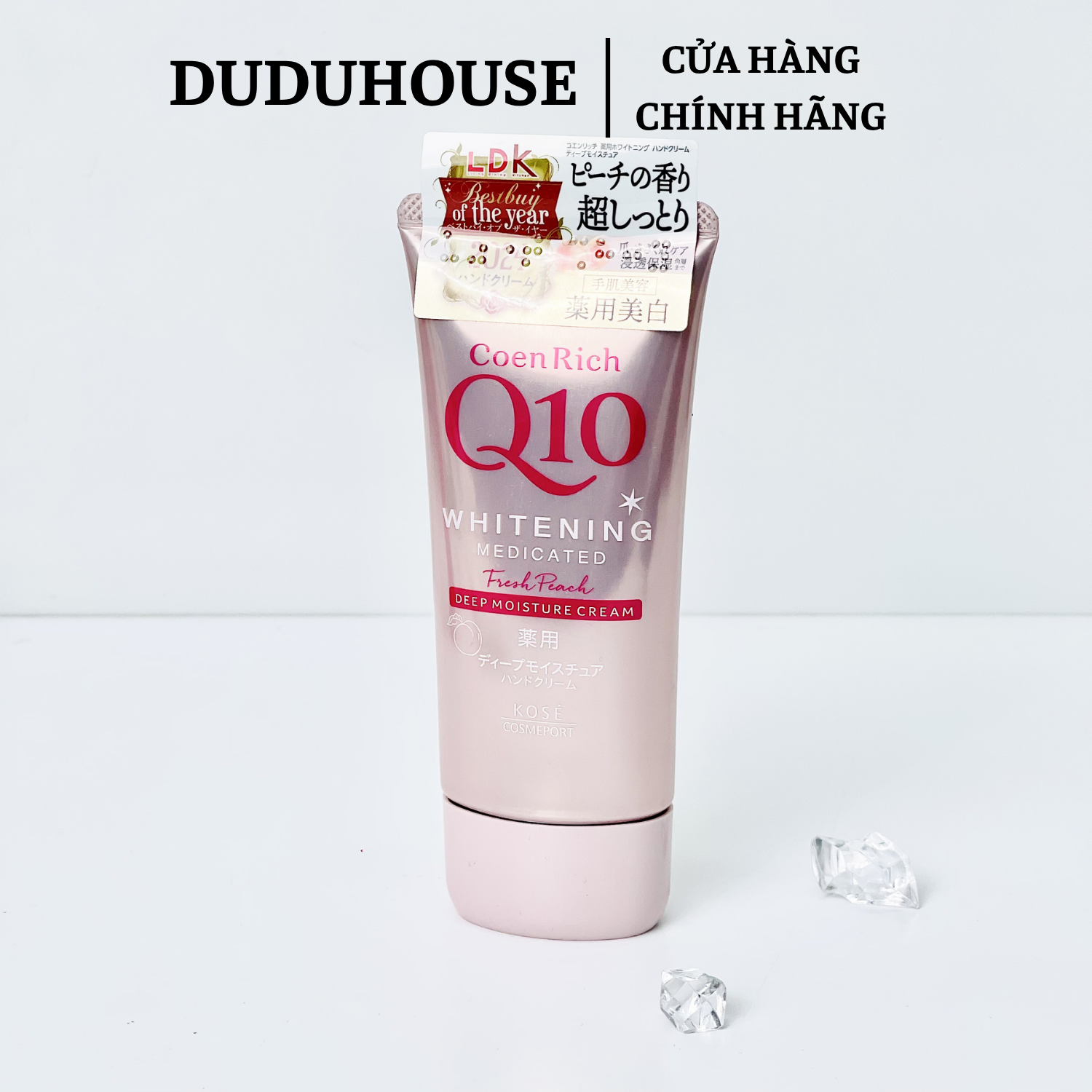 Kem Dưỡng Da Tay Kose Coen Rich Q10 Màu Hồng Fullsize 80g