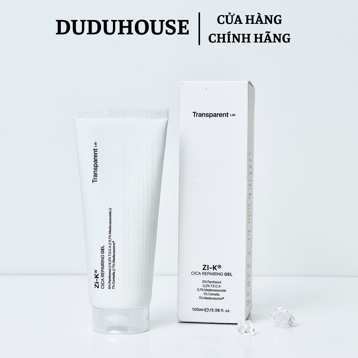 Kem Dưỡng Phục Hồi Transparent Lab Zi-K Cica Repairing Gel Fullsize 100ml