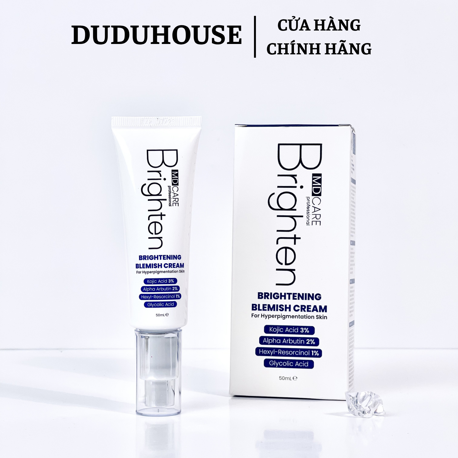 Kem Dưỡng Sáng Chuyên Biệt MdCare Brightening Blemish Cream Fullsize 50ml