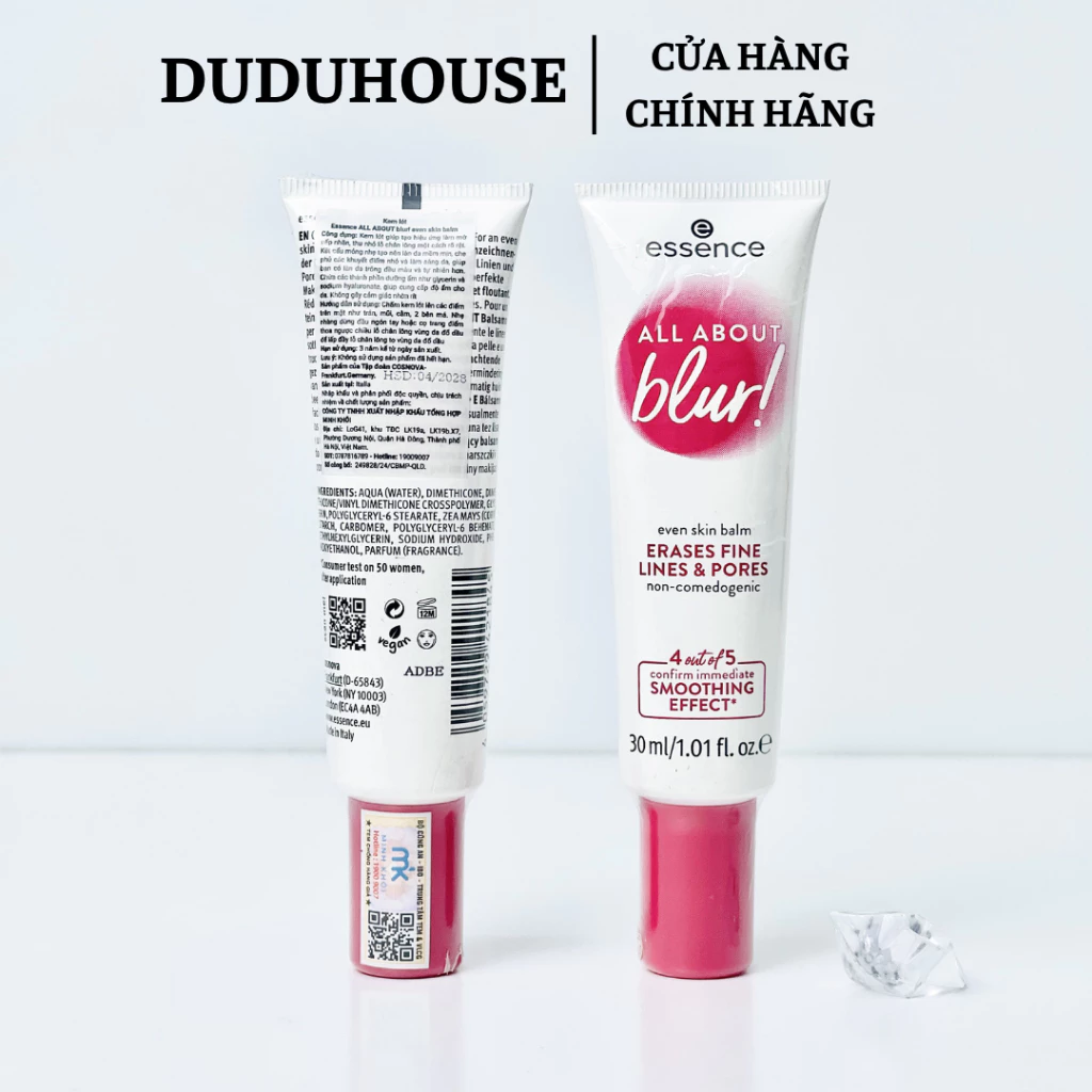 Kem Lót Essence All About Blur #Đỏ Fullsize 30g