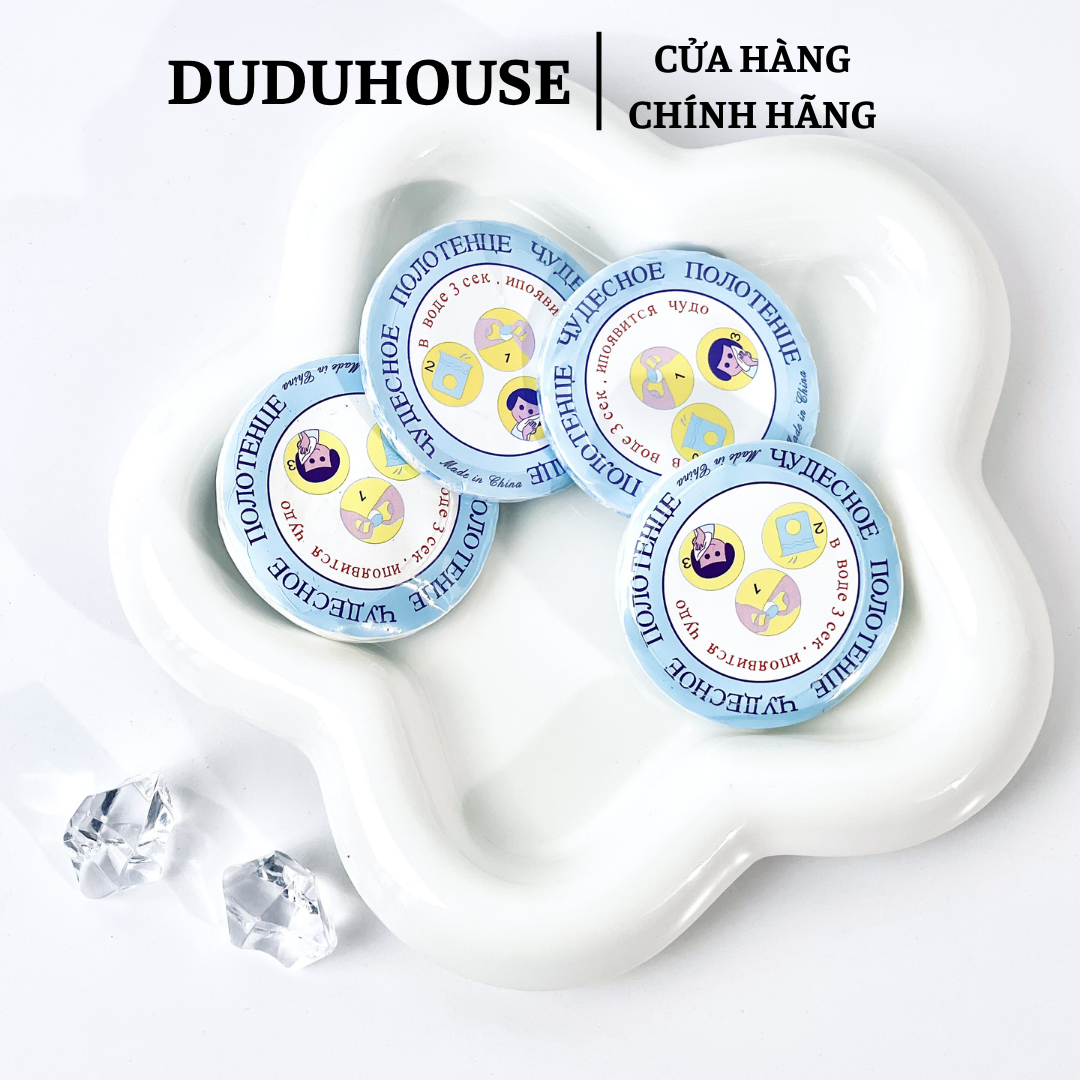 Khăn Giấy Nén Du Lịch Vải Không Dệt - Lẻ 1 miếng