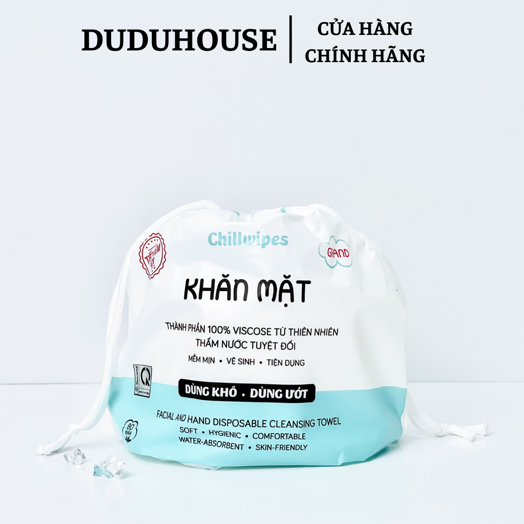 Khăn Mặt Khô Chillwipes Dùng 1 Lần Lau Khô, Lau Ướt
