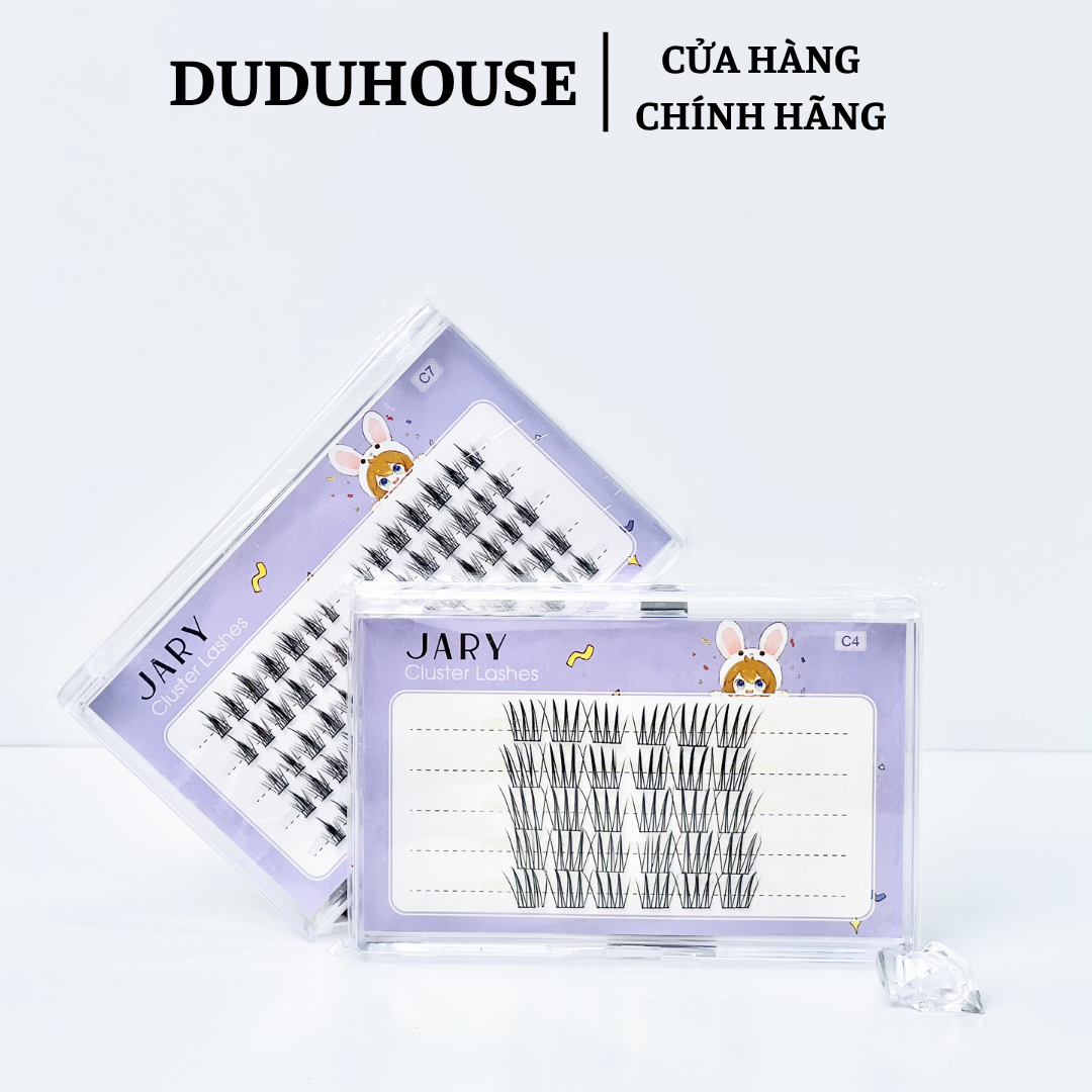 Lông Mi Cụm Tự Nhiên Jary Cluster Lashes Hộp Nhựa 5 Hàng - C7 Cosplay