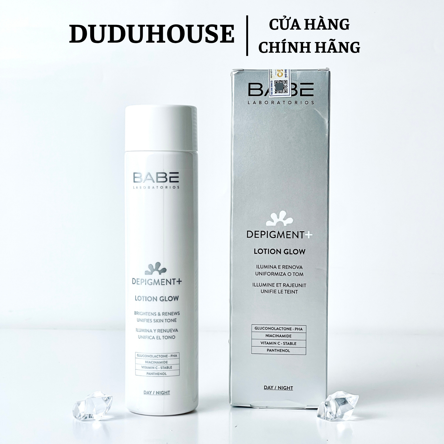 Lotion Trắng Da Babe Depigment + Glow Fullsize 150ml