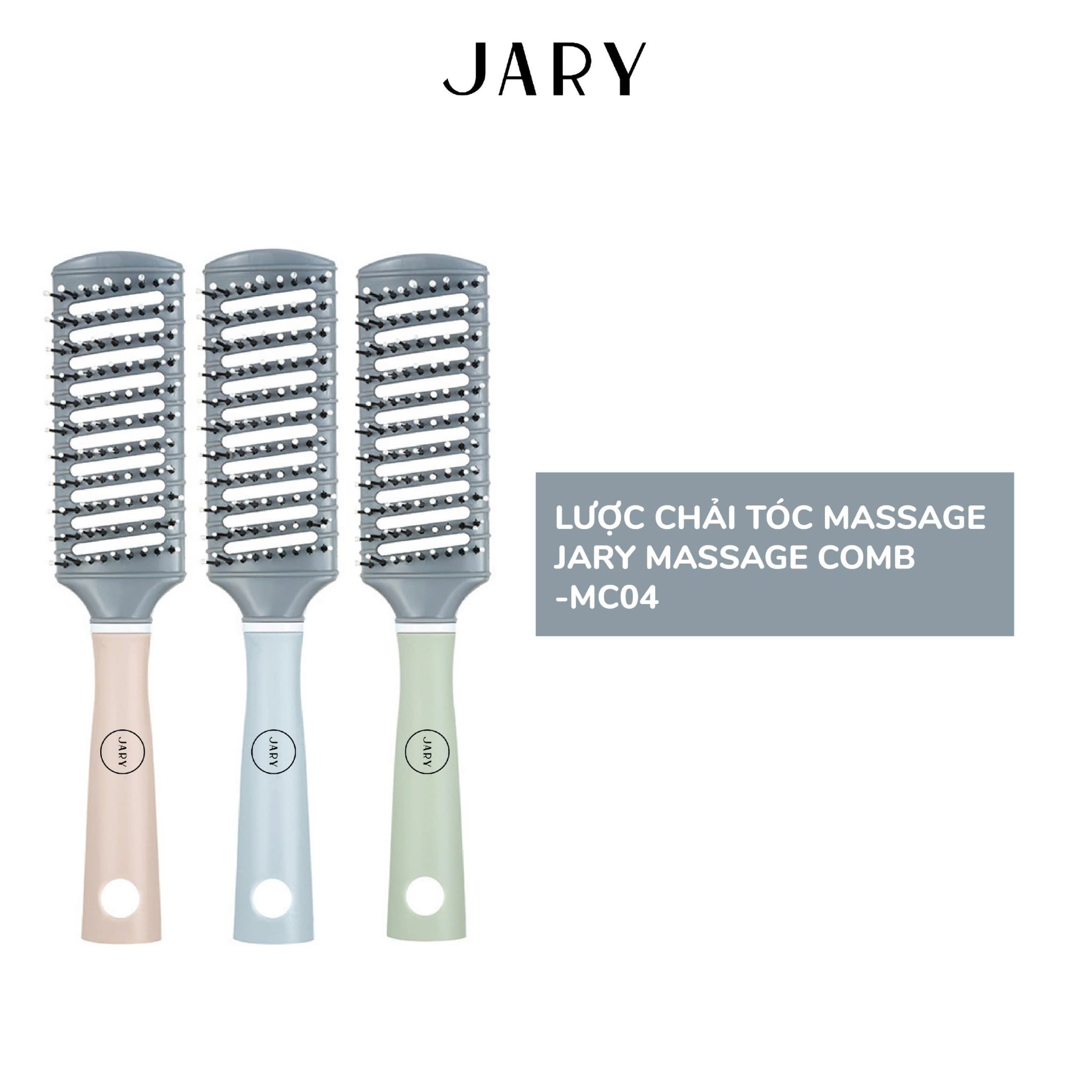 Lược Chải Tóc Massage Jary Massage Comb - MC04 Hình Bán Nguyệt