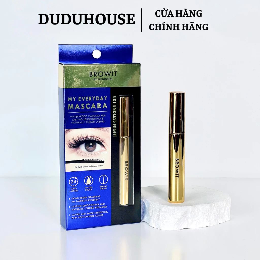 Mascara NongChat Browit Xanh Dương