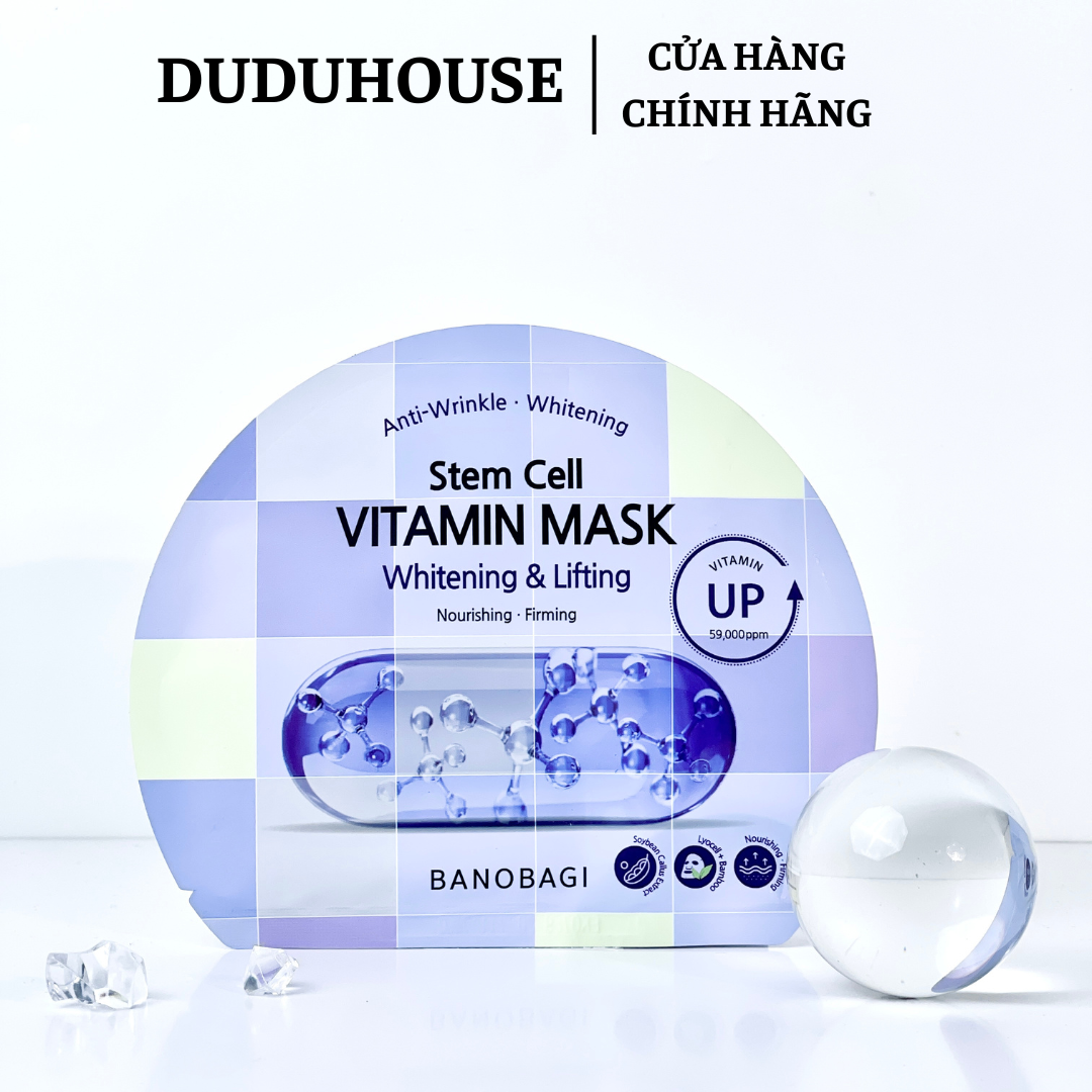 Mặt Nạ Giấy Banobagi Stem Whitening & Liftin - Lẻ 1 Miếngg