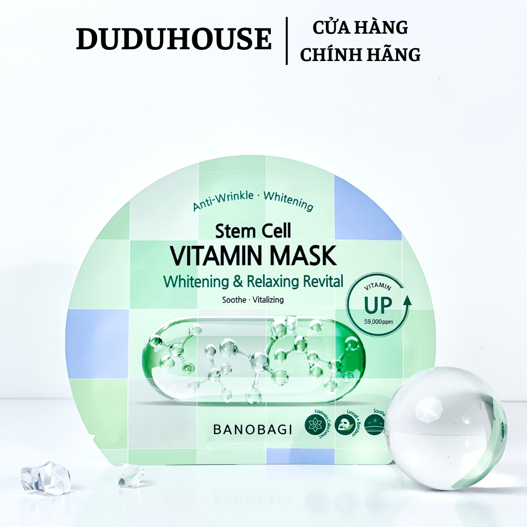 Mặt Nạ Giấy Banobagi Stem Whitening & Relaxi - Lẻ 1 Miếng
