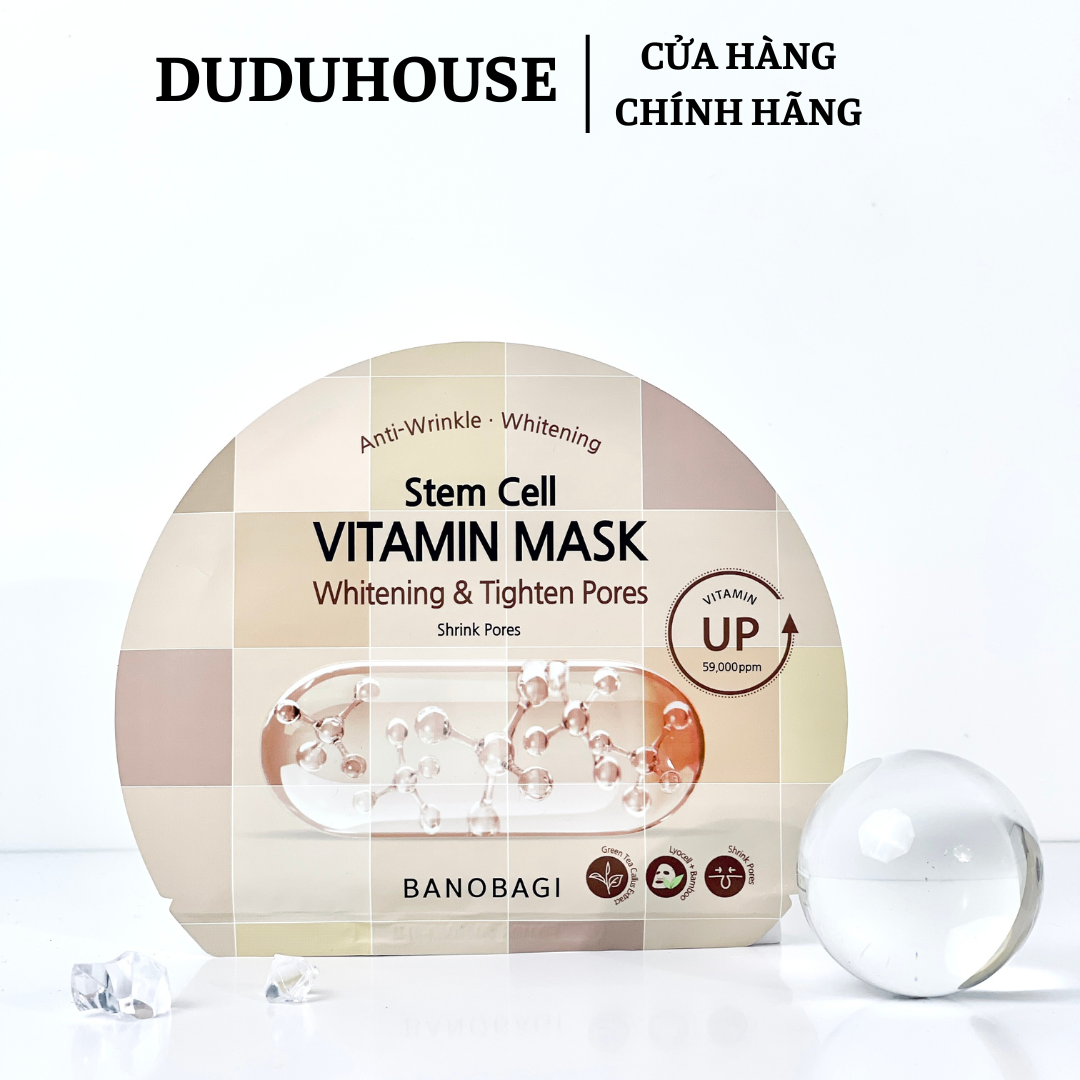 Mặt Nạ Giấy Banobagi Stem Whitening & Tighten - Lẻ 1 Miếng