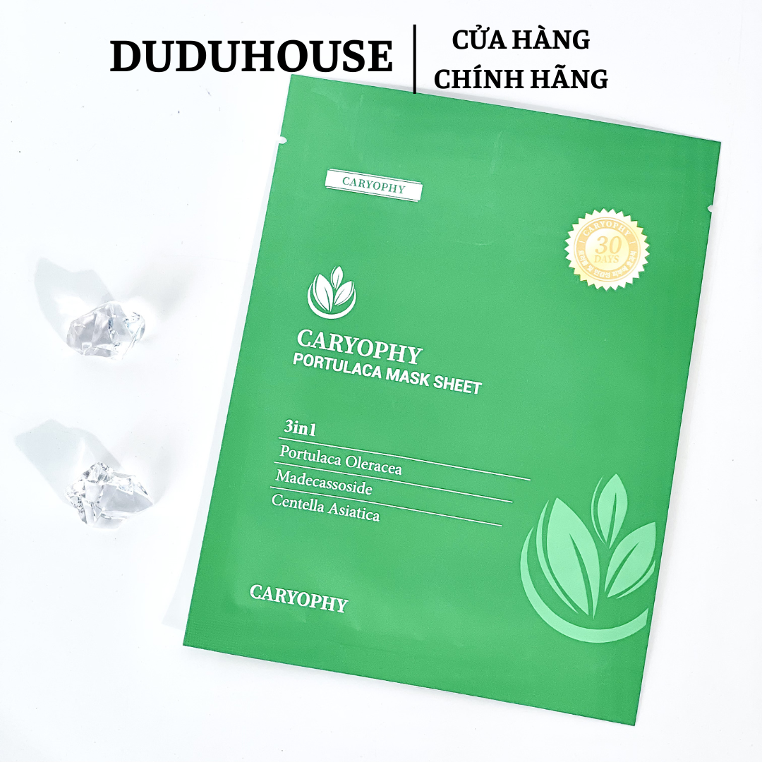 Mặt Nạ Giấy Caryophy Portulaca Mask Sheet 3in1 - Lẻ 1 Cái