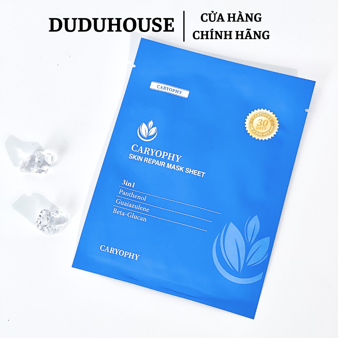 Mặt Nạ Giấy Caryophy Skin Repair Mask Sheet Xanh Dương 25g - Lẻ 1 Cái