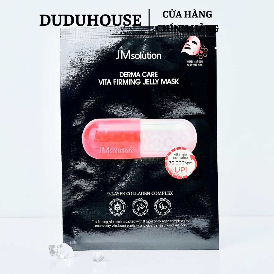 Mặt Nạ Giấy JM Solution Derma Care Vita Whitening Jelly Mask - Đỏ