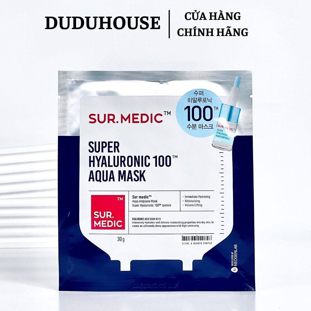 Mặt Nạ Giấy Sur.medic Hyaluronic - Lẻ 1 Miếng