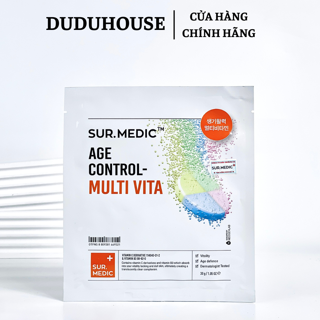 Mặt Nạ Giấy Sur.medic Multi Vita - Lẻ 1 Miếng