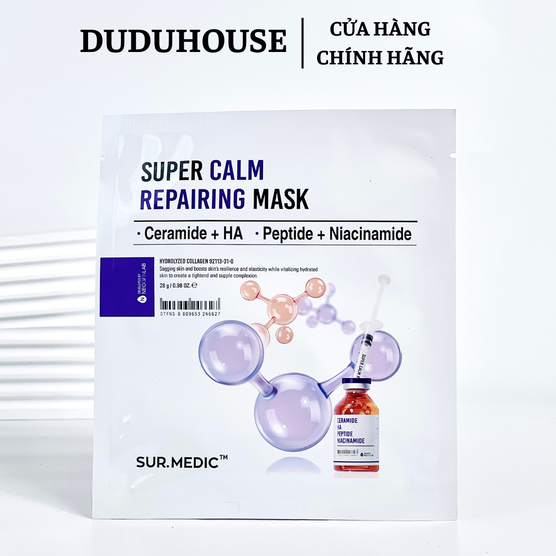 Mặt Nạ Giấy Sur.medic Super Calm Repairing - Lẻ 1 Miếng