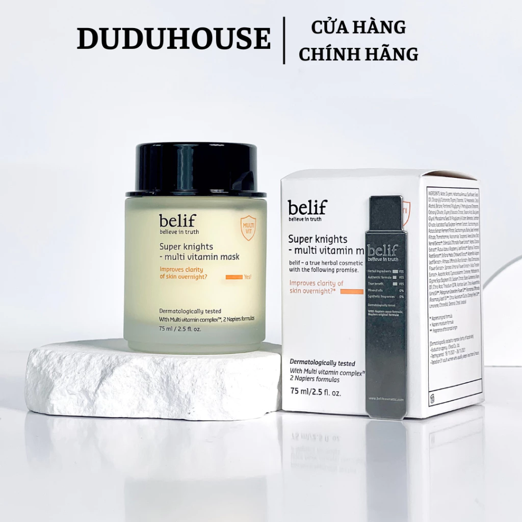 Mặt Nạ Ngủ Belif Multi Vitamin Vàng Fullsize 75ml