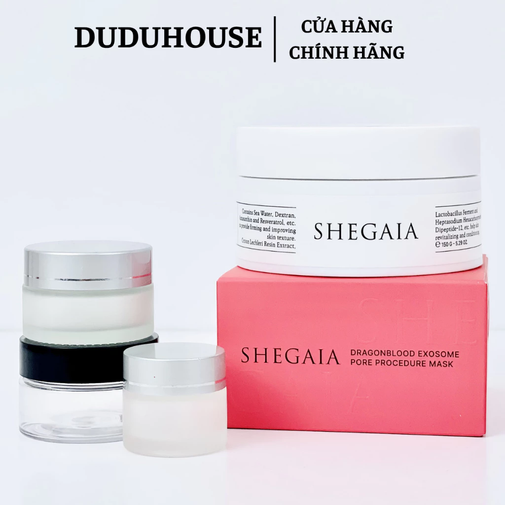 Mặt Nạ Shegaia Táo Đỏ Dragon Blood Exosome Pore Procedure Mẫu Thử 20ml