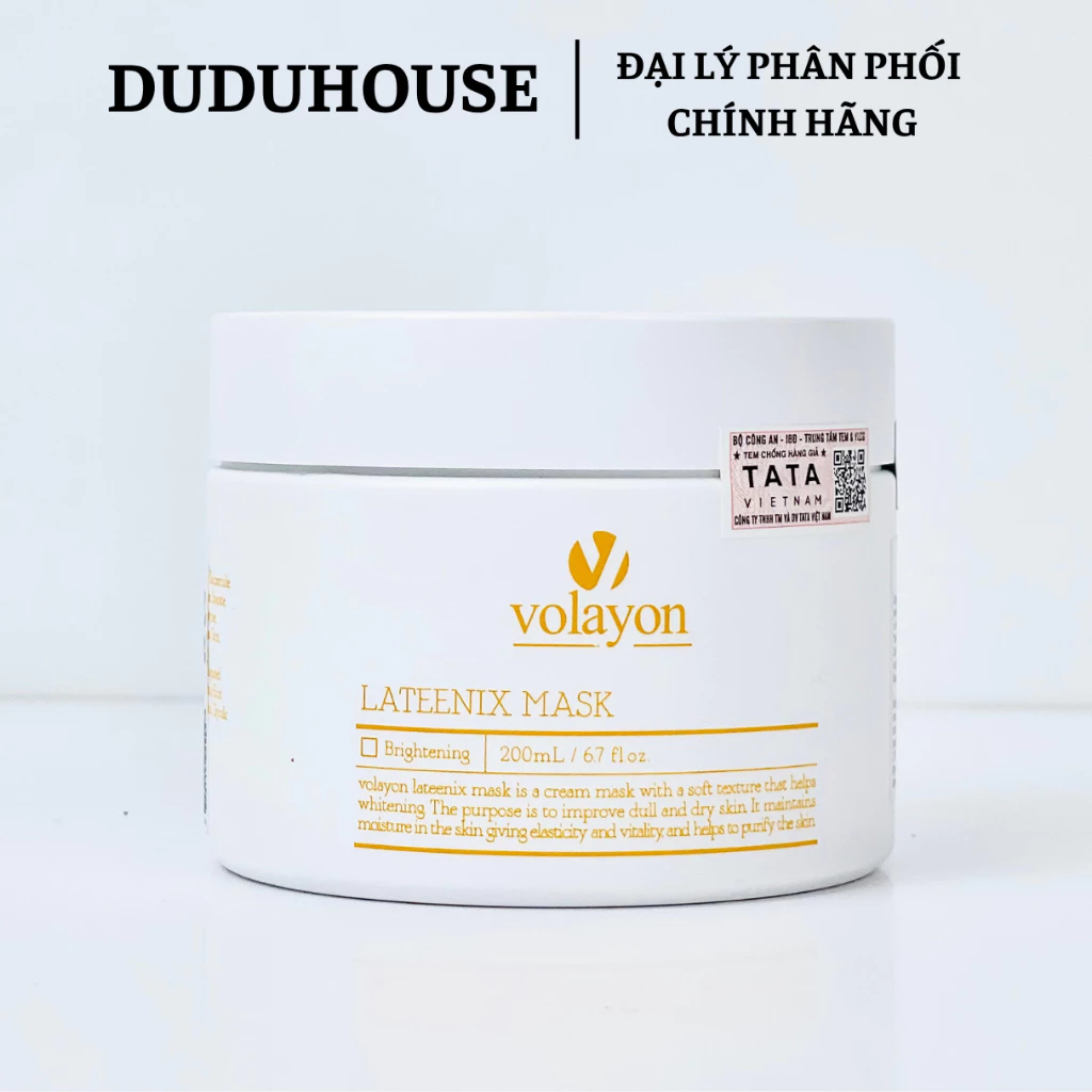 Mặt Nạ Ủ Trắng Volayon Lateenix Mask Fullsize 200ml