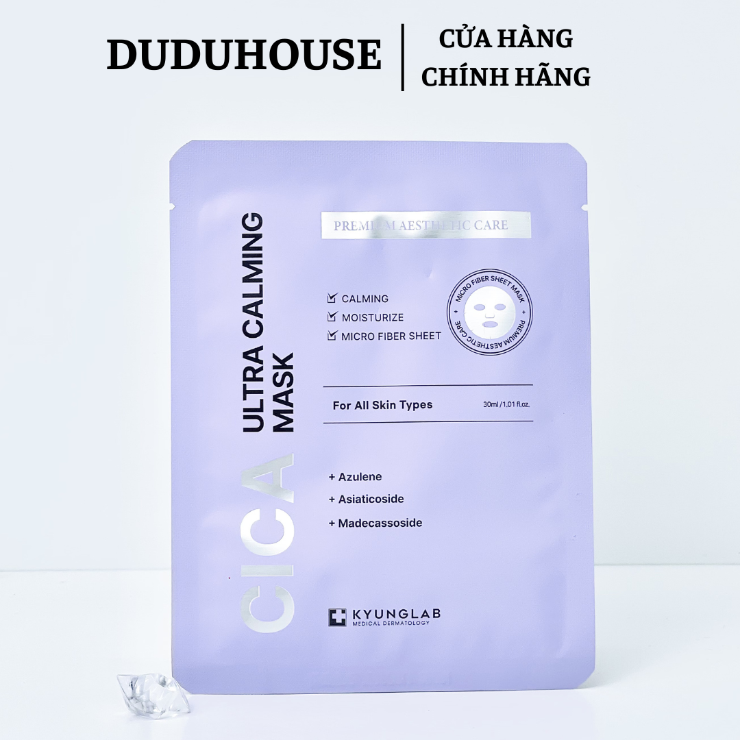 Mặt Nạ Vải Vi Sợi Kyung Lab Cica Ultra Calming Mask 30ml