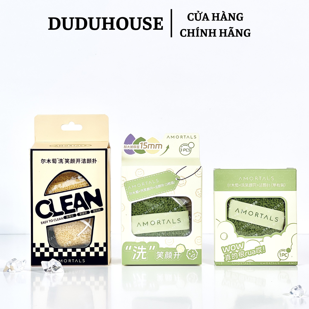 Miếng Rửa Mặt Amortals Lẻ 1 Miếng Nobox