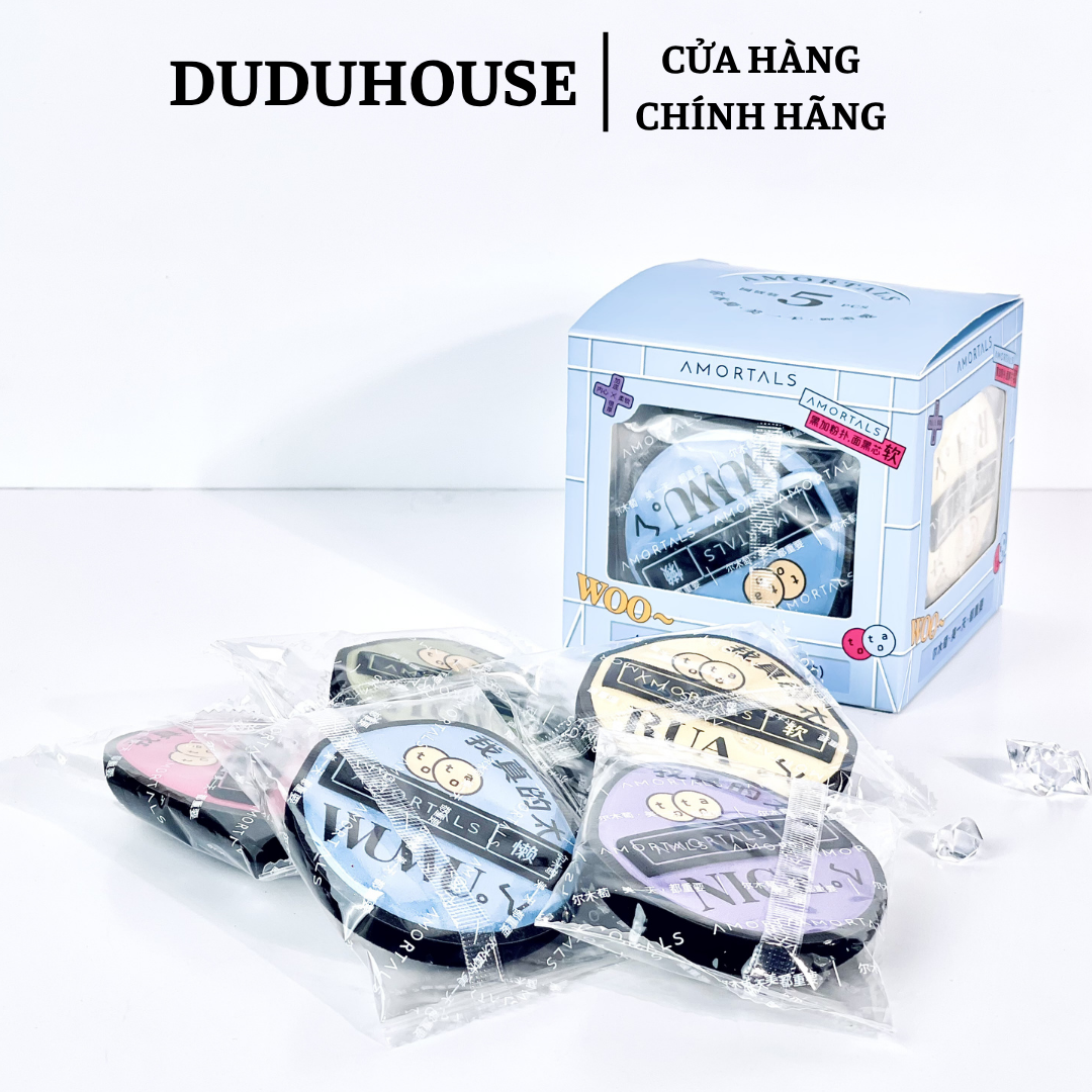 Mút Tán Nền Amortals - Lẻ 1 Mút Xanh Hồng Tím sz L