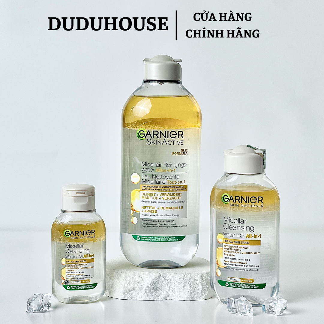 Nước Tẩy Trang Garnier Vàng Dầu Fullsize 400ml