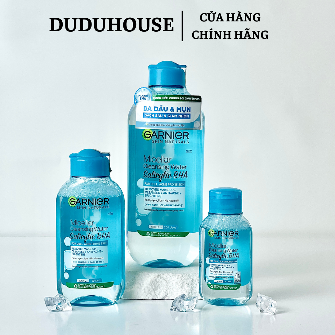 Nước Tẩy Trang Garnier Xanh Dương BHA Mẫu Thử 100ml