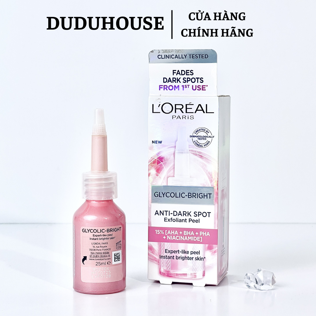 Peel Da Loreal Glycolic Bright Exfoliant Fullsize 25ml