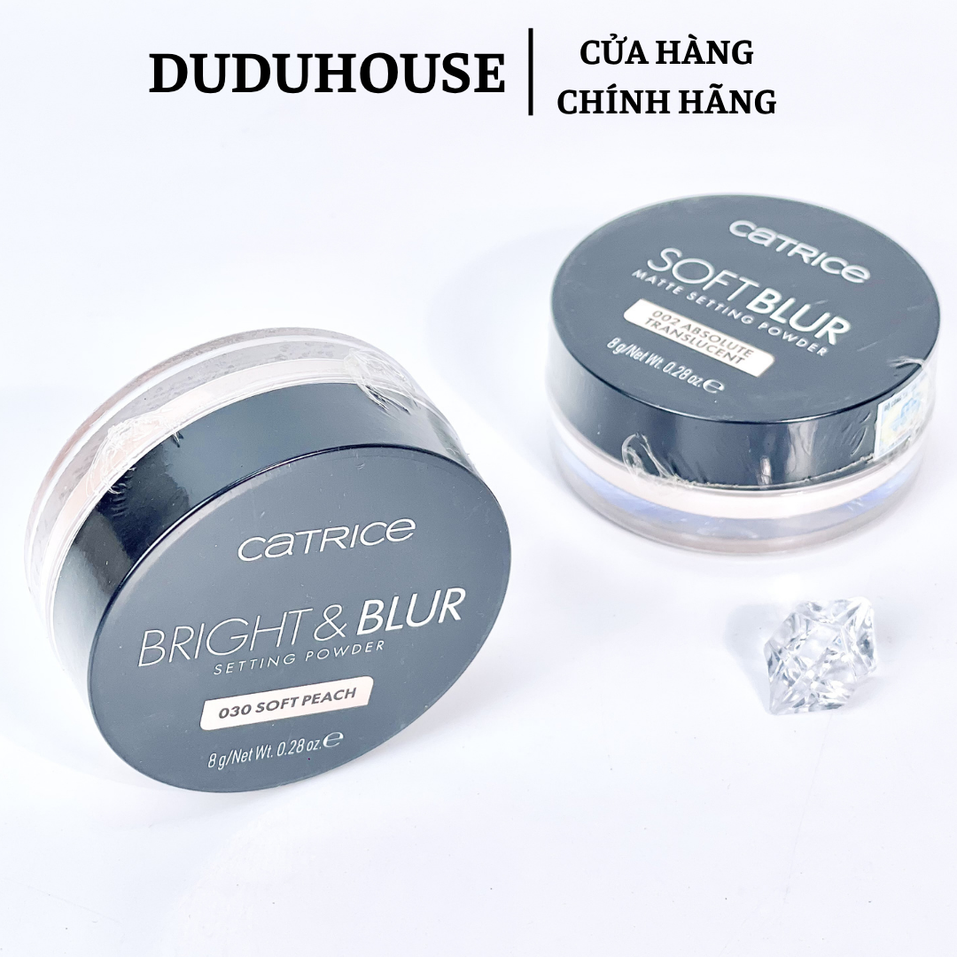 Phấn Phủ Bột Catrice Bright & Blur #030 Soft Peach Fullsize 8g
