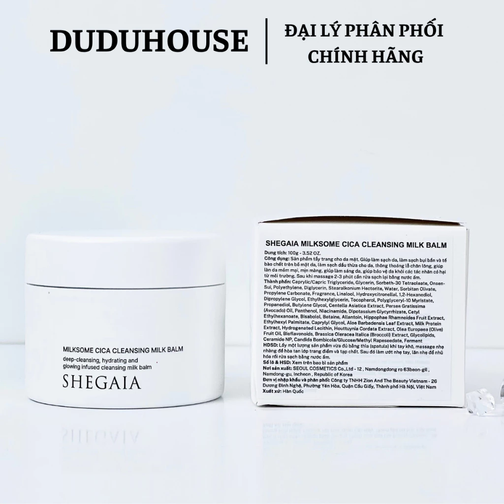 Sáp Tẩy Trang Shegaia Milksome Cica Cleansing Milk Balm Fullsize 100ml