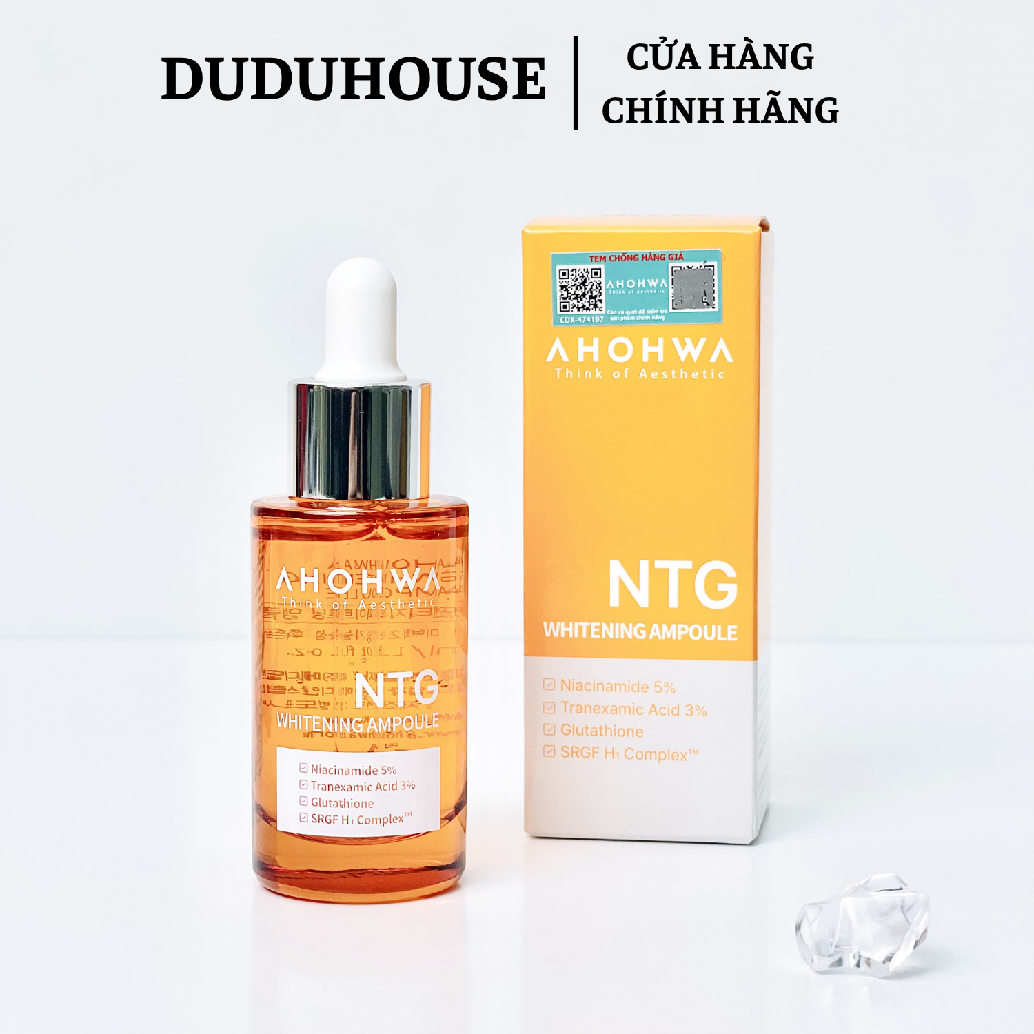 Serum Ahohwa Whitening Ampoule NTG Fullsize 30ml