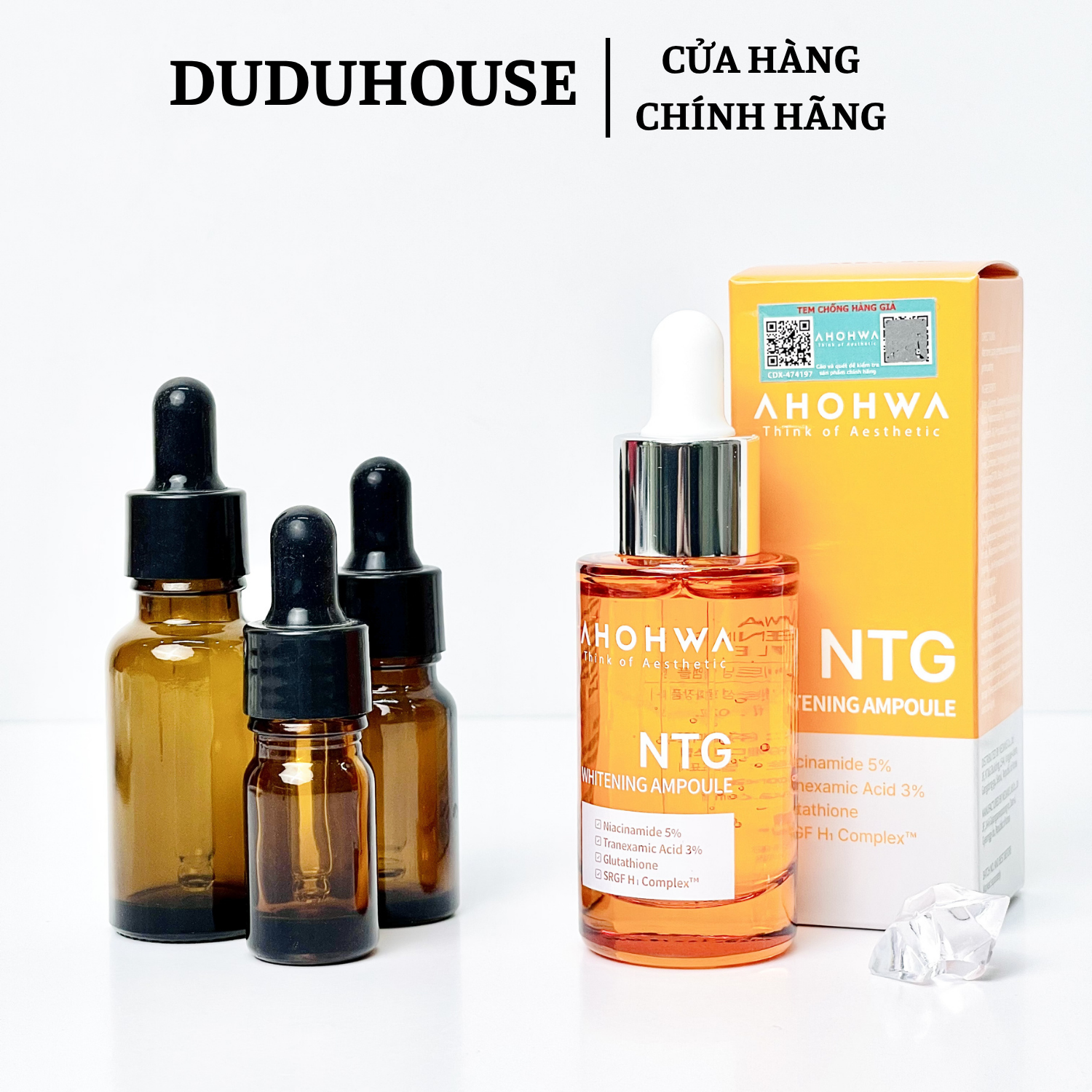Serum Ahohwa Whitening Ampoule NTG Mẫu Thử 10ml