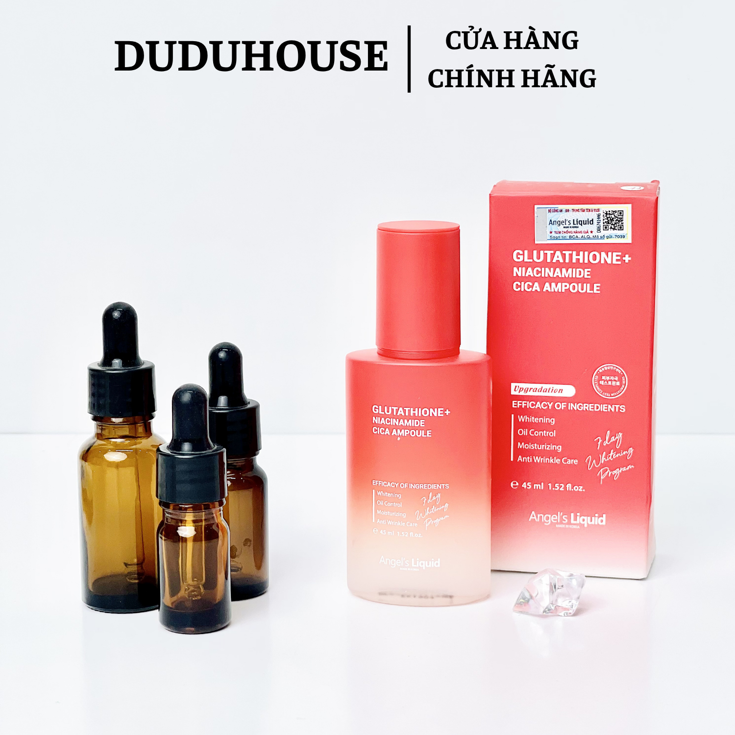 Serum Angel's Liquid Glutathione Plus Niacinamide Cica Mẫu Thử 10ml