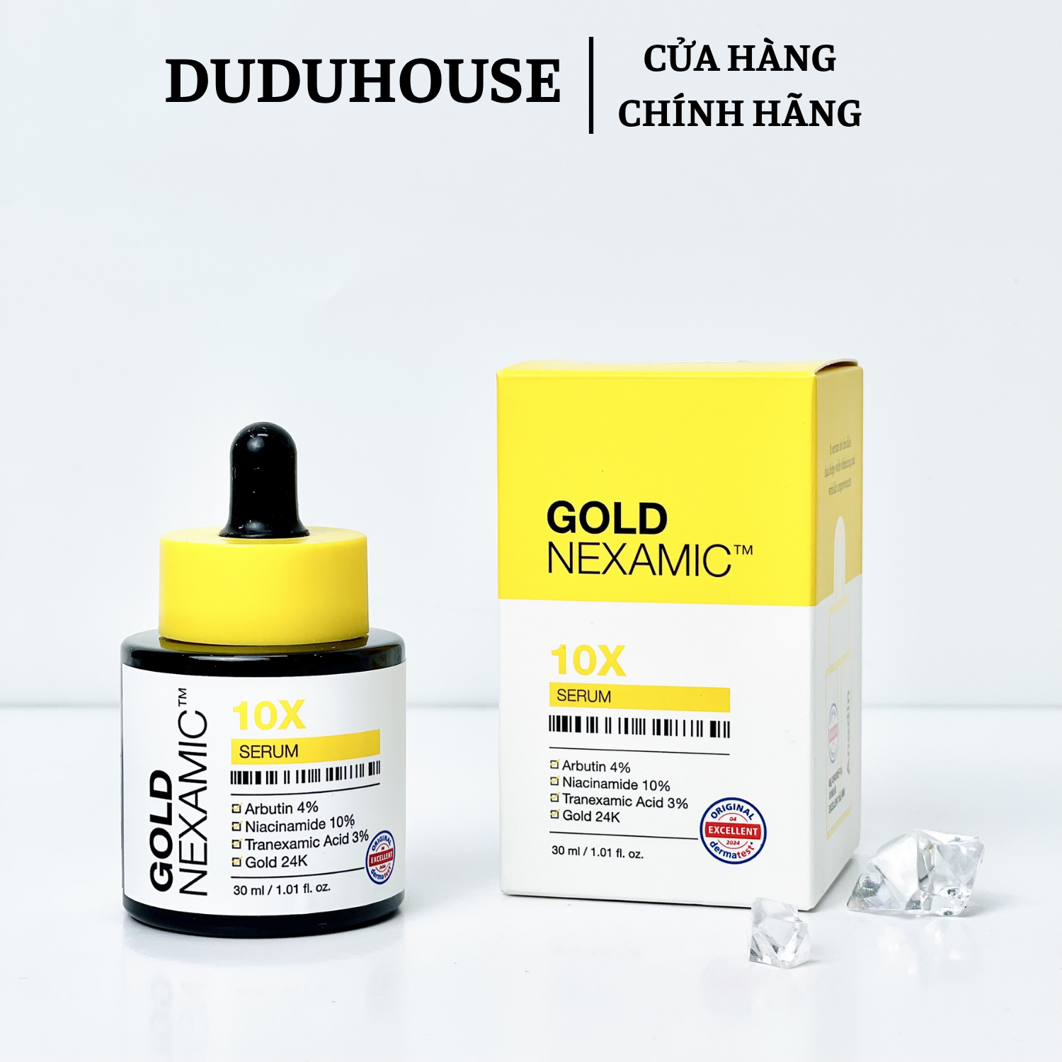 Serum Anodin Goldnexamic 10X Trắng Da Mờ Thâm Nám Fullsize 30ml