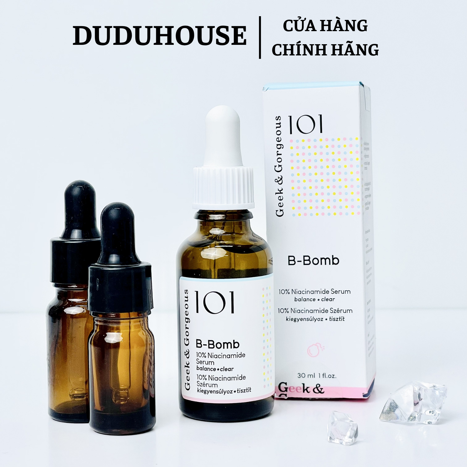 Serum Geek & Gorgeous B-Bomb 10% Niacinamide Mẫu Thử 10ml