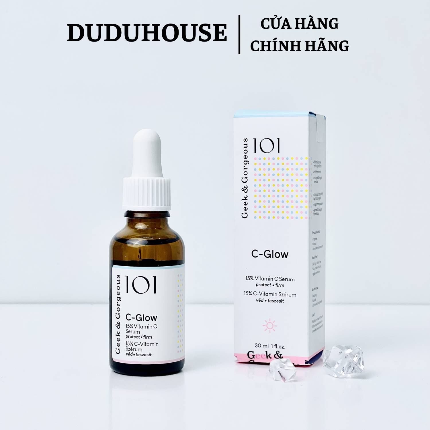 Serum Geek & Gorgeous C-Glow 15% Vitamin C Fullsize 30ml