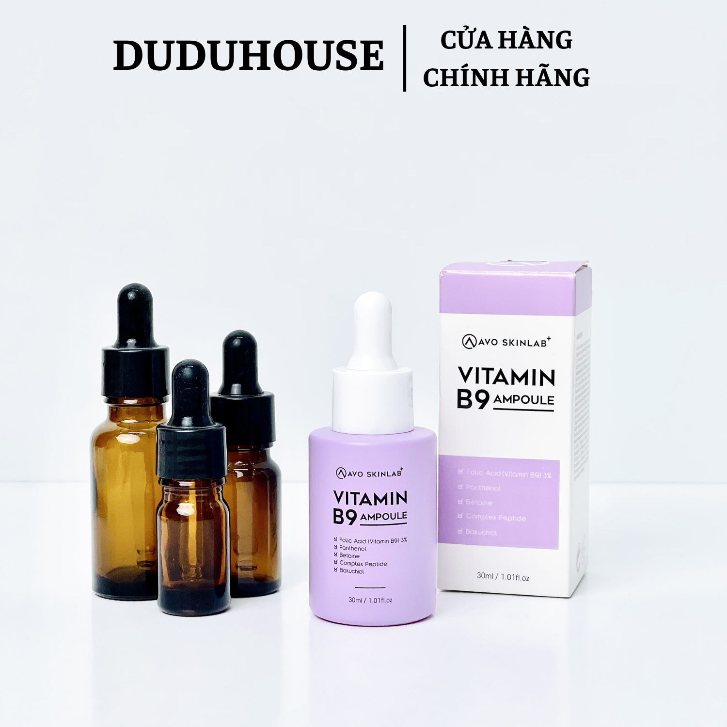 Serum Phục Hồi Vitamin B9 Ampoule Avo Skinlab Mẫu Thử 10ml