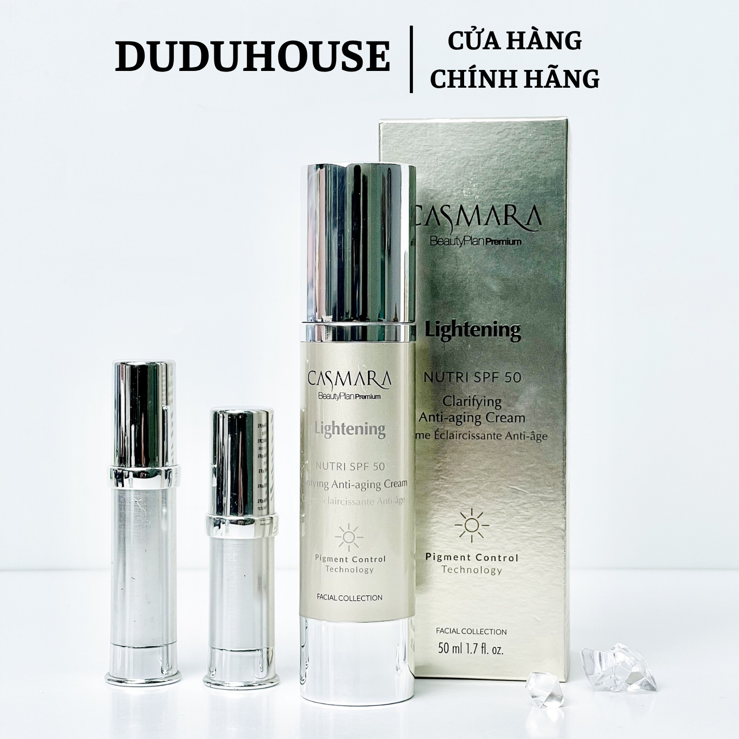 Serum Trắng, Mờ Nám Ban Đêm Casmara Lightening Clarifying Mẫu Thử 10ml