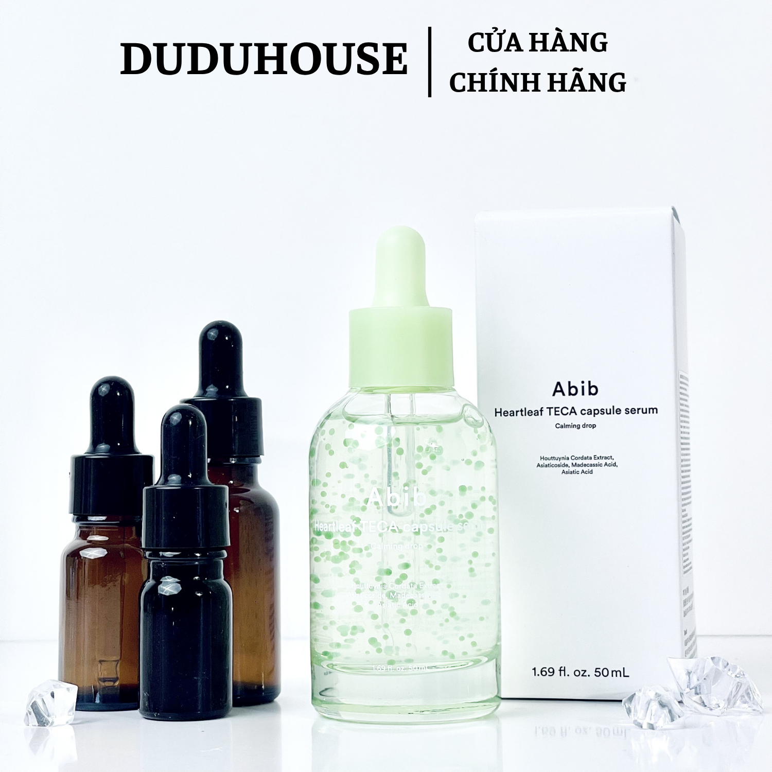 Serum Viêm Nang Xanh Diếp Cá Abib Heartleaf Teca Capsule Mẫu Thử 10ml