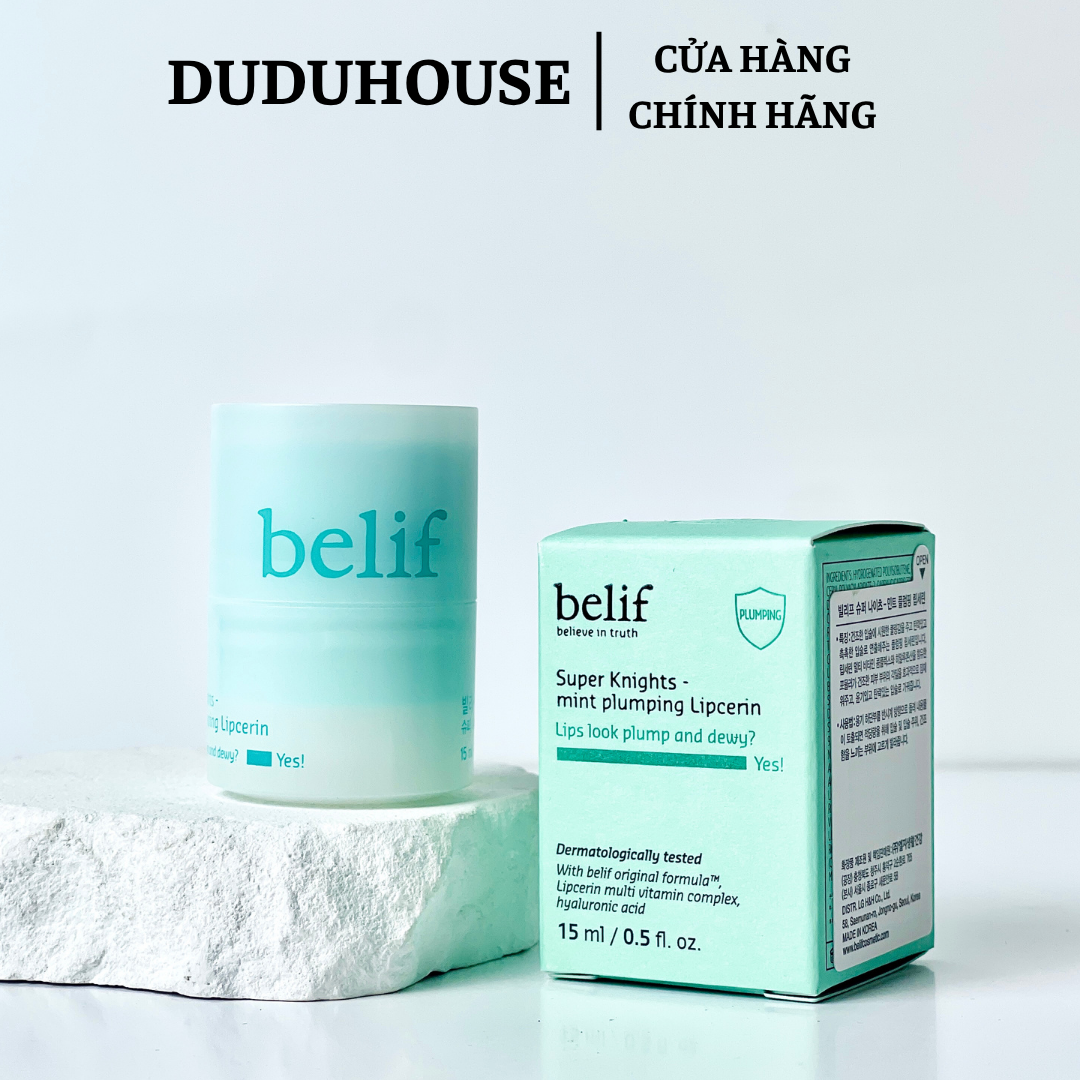Son Dưỡng Belif Mint Plumping Xanh Fullsize 15g