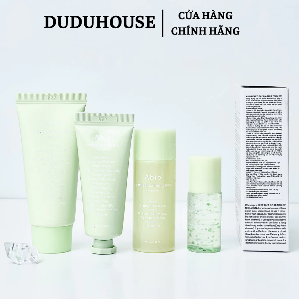 Sữa Rửa Mặt Abib Heartleaf Calming Minisize 30ml